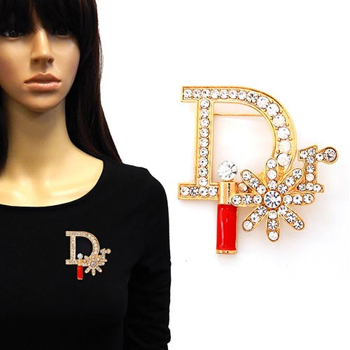 Fashion Rhinestone Brooch #YM2183 - Multiple Colors (PC)