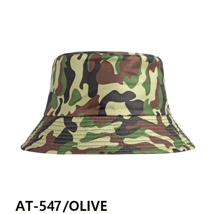 Fashion Army Bucket Hat #AT547 Olive - (PC)