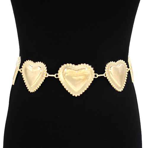 Fashion Heart Design Chain Belt #KM1626 - Multiple Colors (PC)