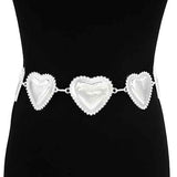 Fashion Heart Design Chain Belt #KM1626 - Multiple Colors (PC)
