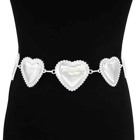 Fashion Heart Design Chain Belt #KM1626 - Multiple Colors (PC)