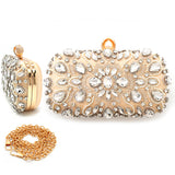 Fashion Clutch Bag W/ Rhinestones #LA6213 - Multiple Colors (PC)