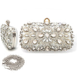 Fashion Clutch Bag W/ Rhinestones #LA6213 - Multiple Colors (PC)