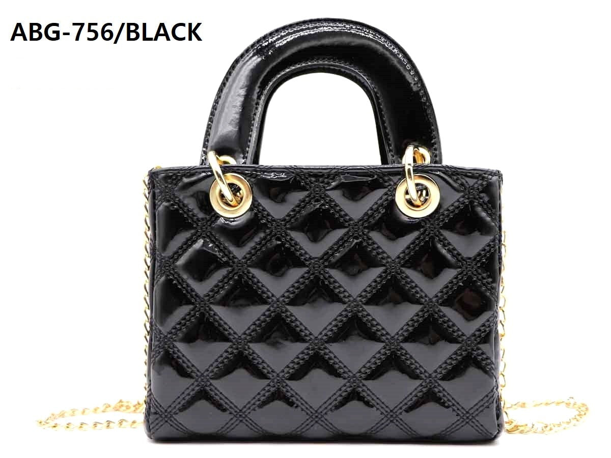 Fashion Shoulder Bag #ABG756 Black - (PC)