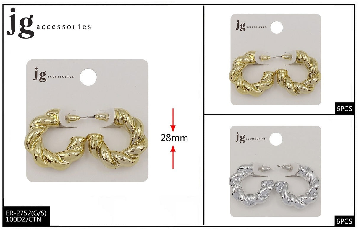 Fashion Dupe Drop/Hoop Earrings (12PC)