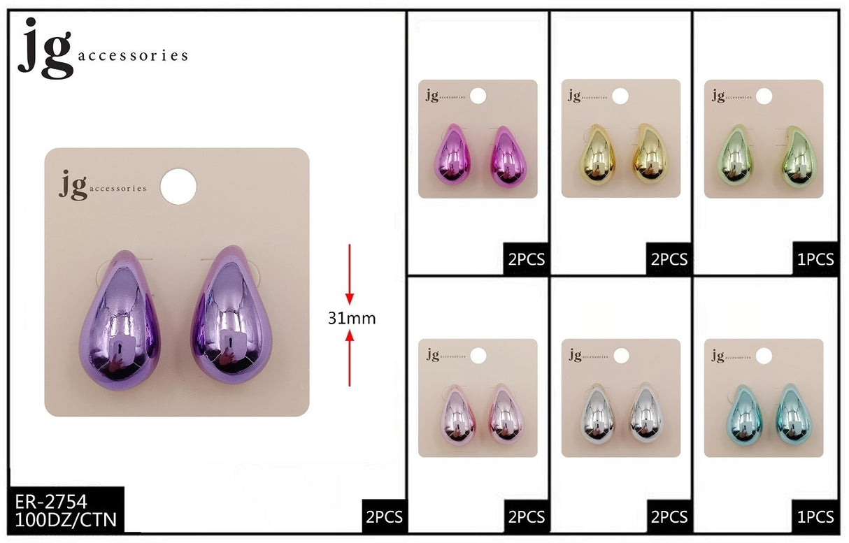 Fashion Dupe Drop/Hoop Earrings (12PC)