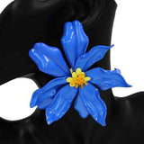 Fashion Large Flower Statement Earrings #KE2870 - Multiple Colors (PC)