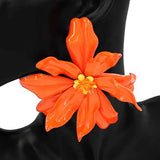Fashion Large Flower Statement Earrings #KE2870 - Multiple Colors (PC)