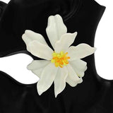 Fashion Large Flower Statement Earrings #KE2870 - Multiple Colors (PC)