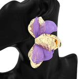 Fashion Floral Statement Earrings #KE2936 - Multiple Colors (PC)