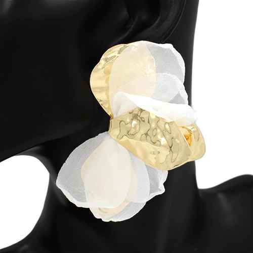 Fashion Floral Statement Earrings #KE2936 - Multiple Colors (PC)