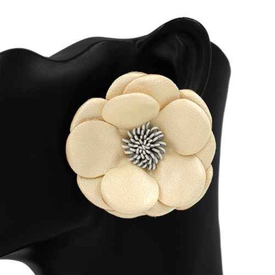 Fashion Flower Statement Earrings #KE2937 - Multiple Colors (PC)