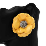 Fashion Flower Statement Earrings #KE2937 - Multiple Colors (PC)