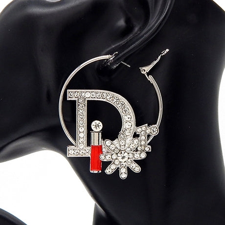 Fashion Hoop Earrings #YE3590 - Multiple Colors (PC)