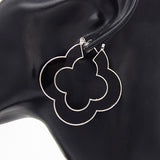 Fashion Clover Hoop Earrings #YE3592 - Multiple Colors (PC)