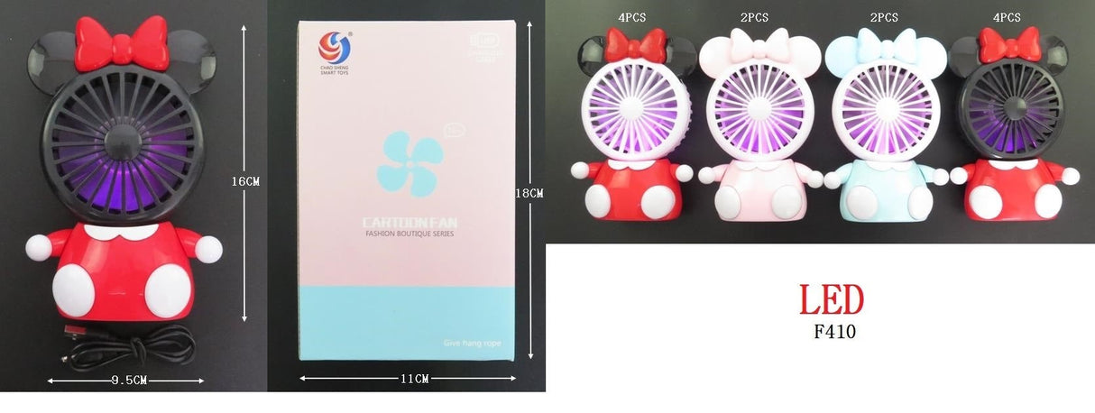 Fashion Led Character Fan #F410 - Multiple Colors (PC)