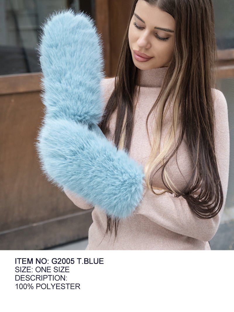 Fashion Fur Gloves #G2005 - Multiple Colors (PC)