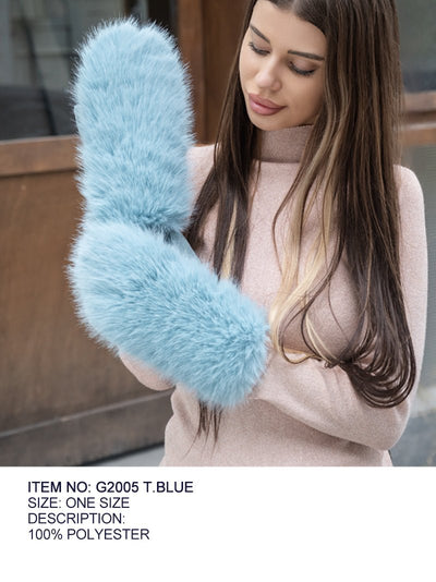 Fashion Fur Gloves #G2005 - Multiple Colors (PC)