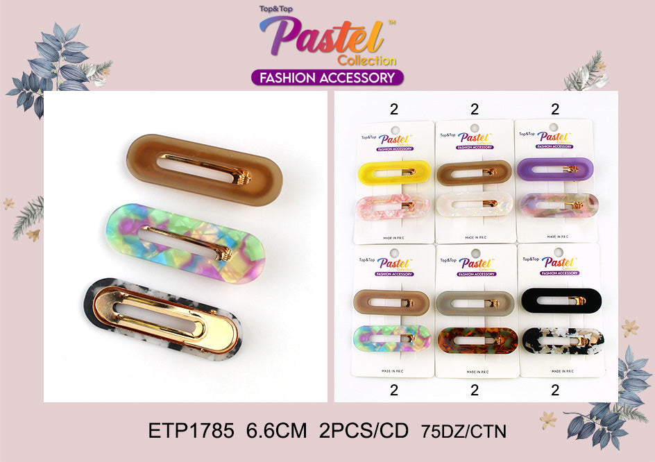 Fashion Hairclips #ETP1785 - Assort (12PC)