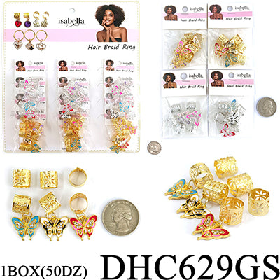 Fashion Hair Ring Accessories #DHC629GS (12PC)