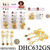 Fashion Hair Ring Accessories #DHC632GS (12PC)