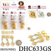 Fashion Hair Ring Accessories #DHC633GS (12PC)