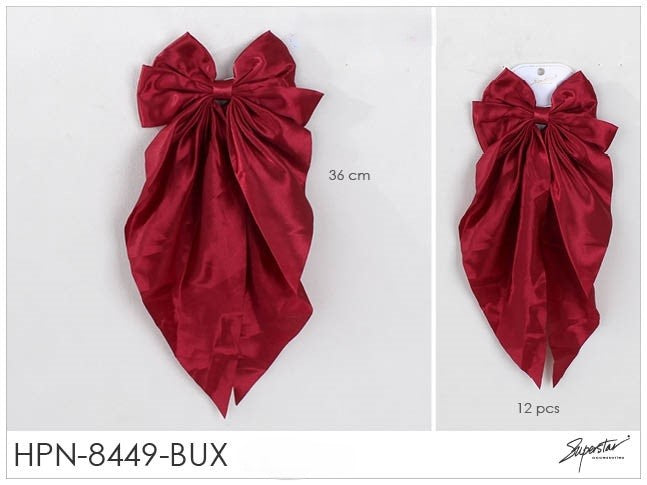 Fashion Long Strand Hairbows #HPN8449BUX (12PC)