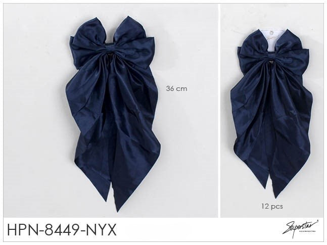 Fashion Long Strand Hairbows #HPN8449NYX (12PC)