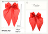 Fashion Long Tail Strand Hairbows #NHS1957RD - Red (12PC)