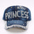 Fashion Denim Princess Hat W/ Rhinestones - (PC)