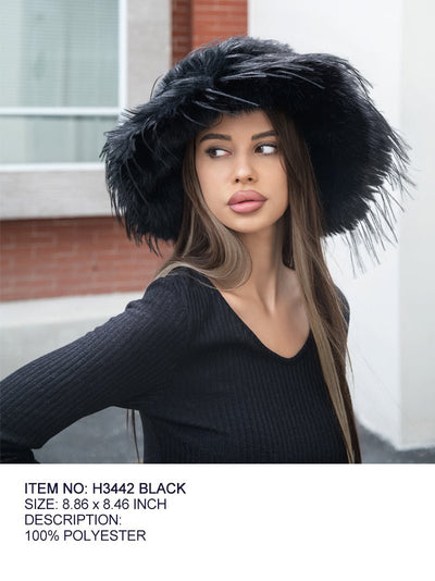 Fashion Fuzzy Bucket Hat #H3442 - Multiple Colors (PC)