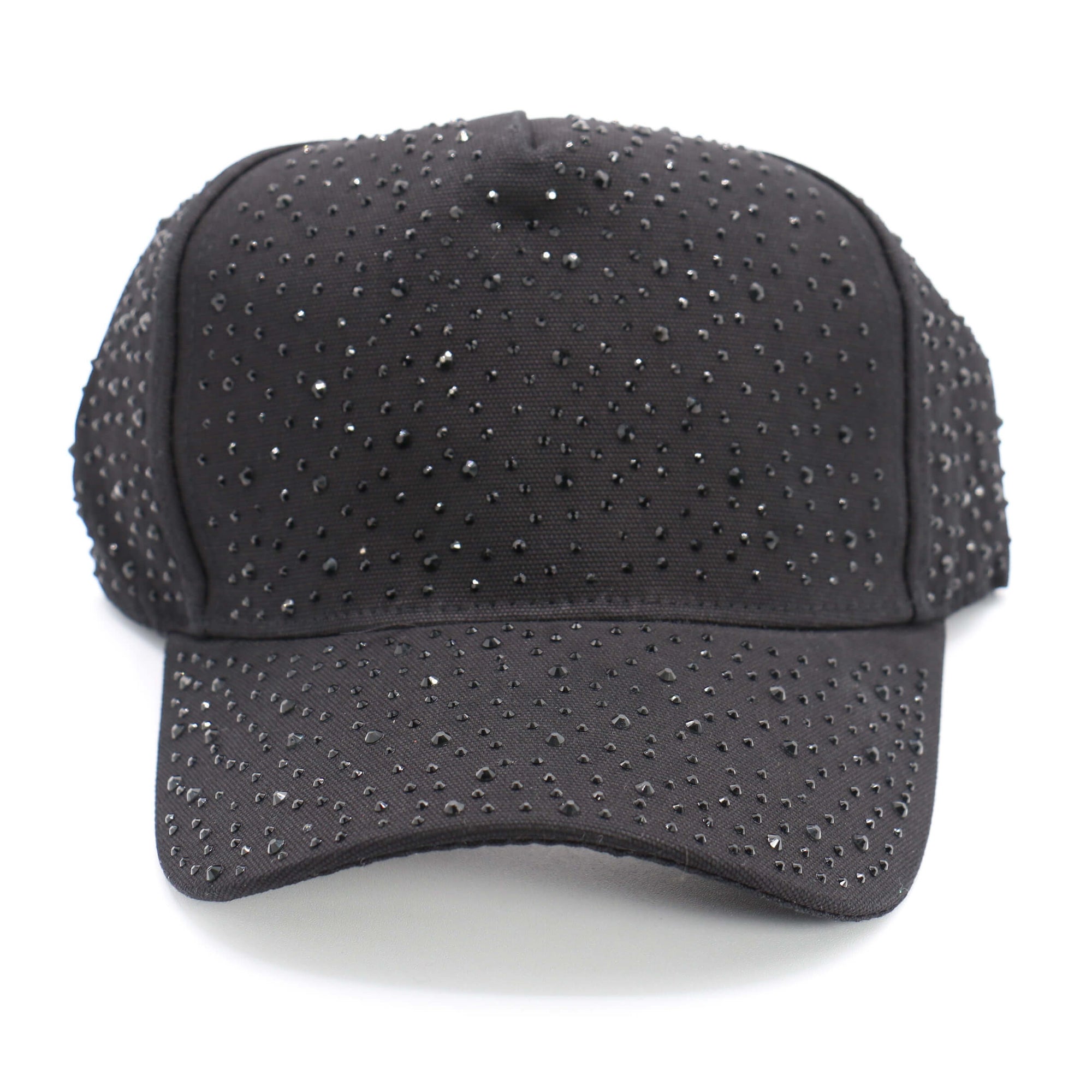 Fashion Black Hat W/ Black Rhinestones #HT0443 - (PC)