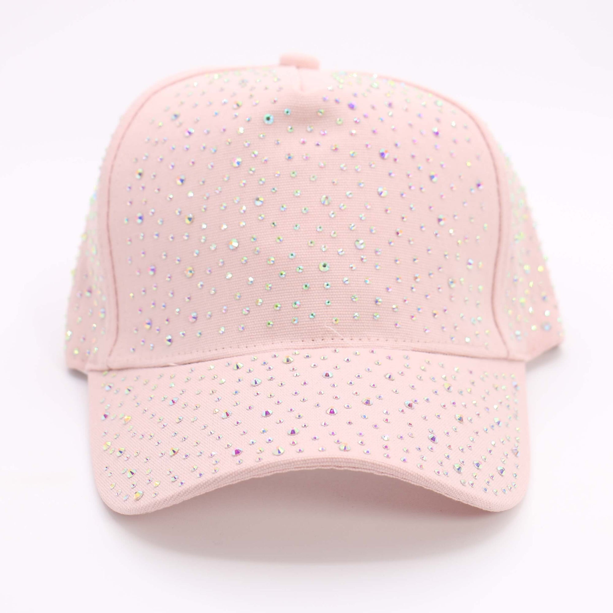 Fashion Pink Hat W/ Rhinestones #HT0443 - (PC)