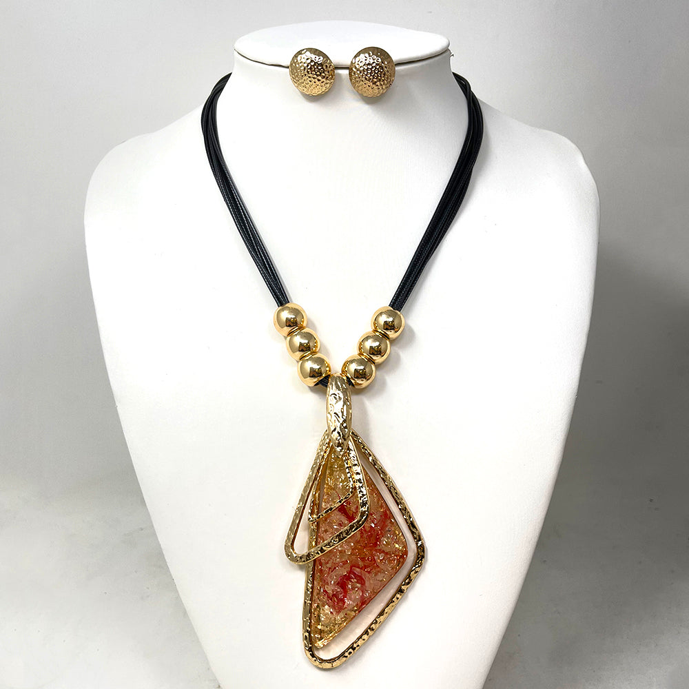 Fashion Necklace Set #JN10584GPK - Gold (PC)