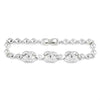 Fashion Chain Bracelet #KB2250RD - Silver (PC)
