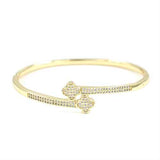 Fashion Clover Bangle Bracelet #KB2255 - Multiple Colors (PC)