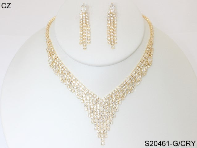 Fashion Jewelry Set #S20461-GCRY (PC)