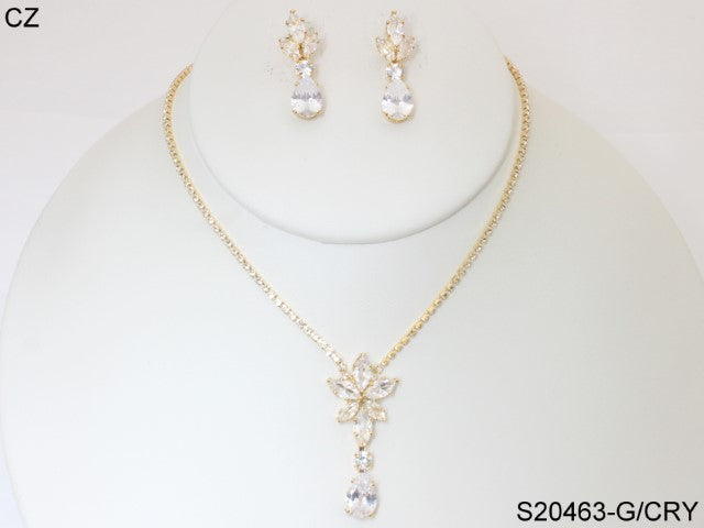 Fashion Jewelry Set #S20463-GCRY (PC)