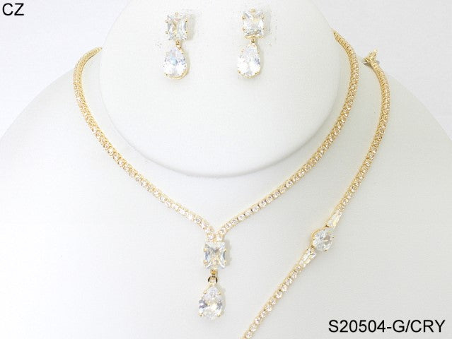 Fashion Jewelry Set #S20504-GCRY (PC)