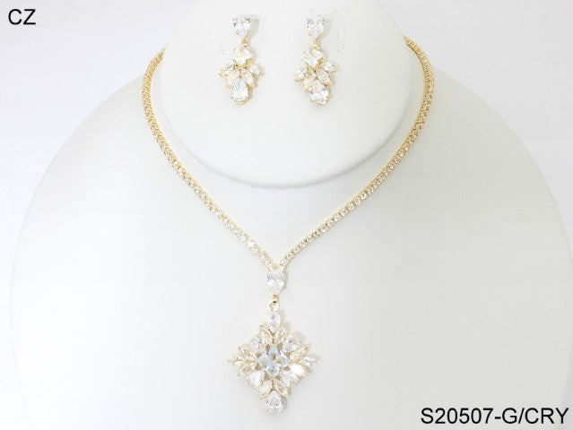 Fashion Jewelry Set #S20507-GCRY (PC)