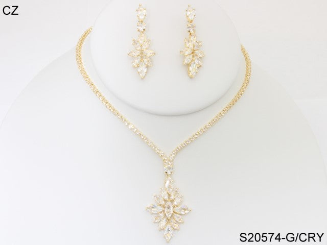 Fashion Jewelry Set #S20574-GCRY (PC)