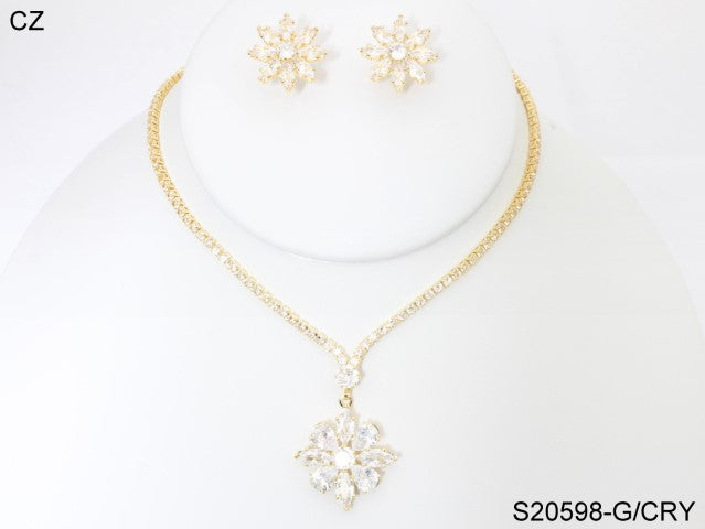 Fashion Jewelry Set #S20598-GCRY (PC)