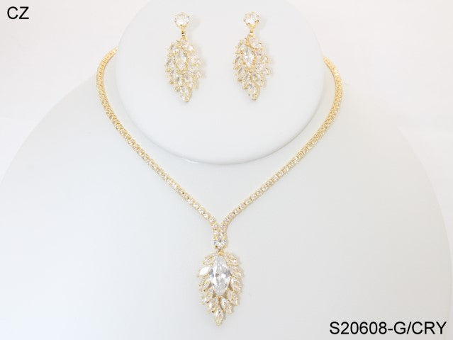 Fashion Jewelry Set #S20608-GCRY (PC)