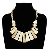 Fashion Beaded Statement Necklace #KN2053 - Multiple Colors (PC)