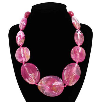 Fashion Large Bead Necklace #KN2059 - Multiple Colors (PC)