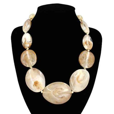 Fashion Large Bead Necklace #KN2059 - Multiple Colors (PC)