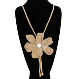 Fashion Rhinestone Flower Necklace #KS2159 - Multiple Colors (PC)