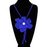 Fashion Rhinestone Flower Necklace #KS2159 - Multiple Colors (PC)