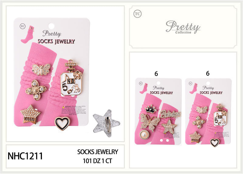 Slouch Socks Jewelry Charms #NHC1211 (12PC)