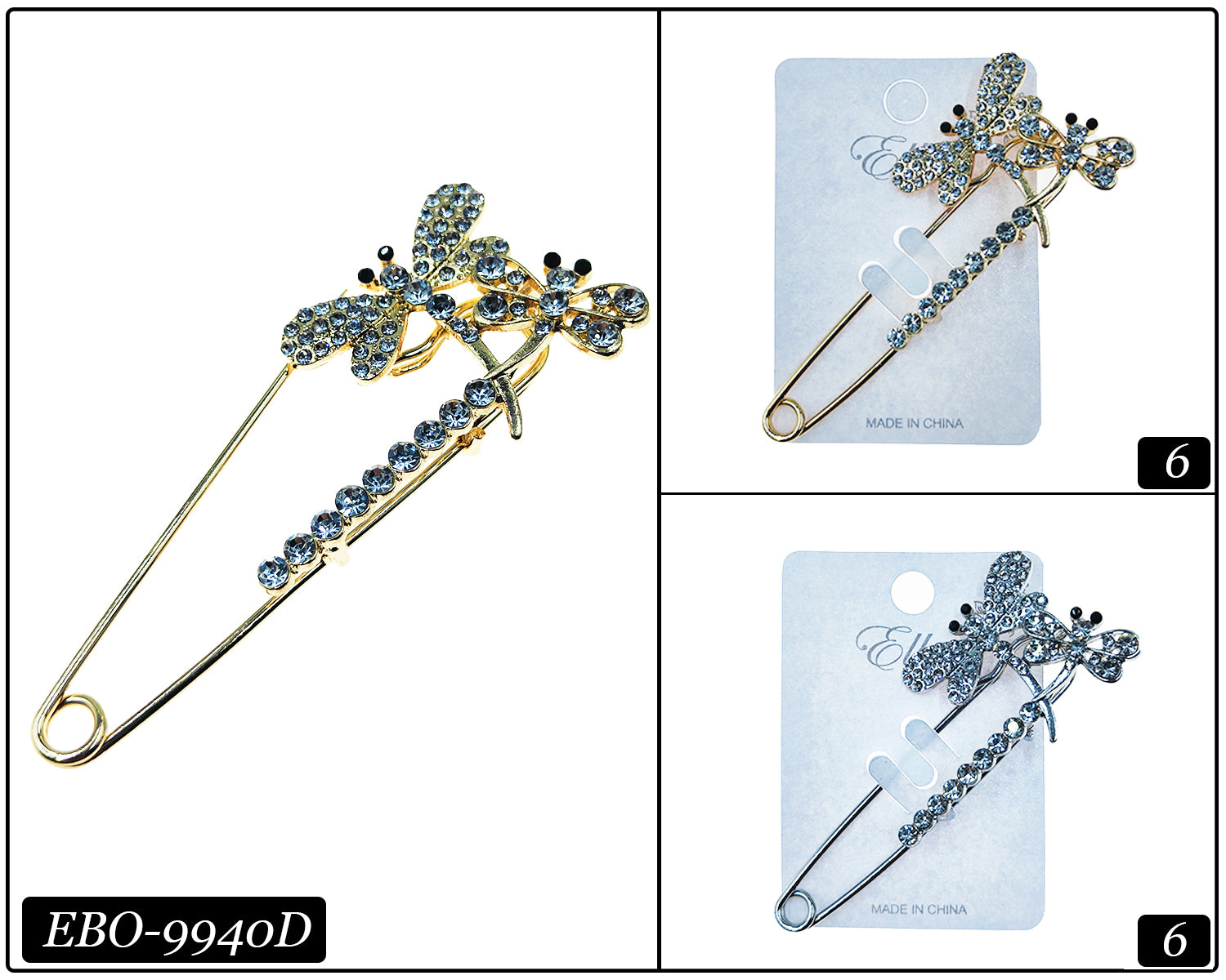 Slouch Socks Brooch Pins #EBO9940D (12PC)